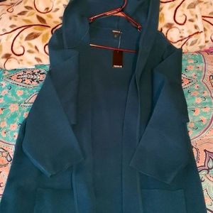 BNWT Torrid sz 4 open front door green cardigan